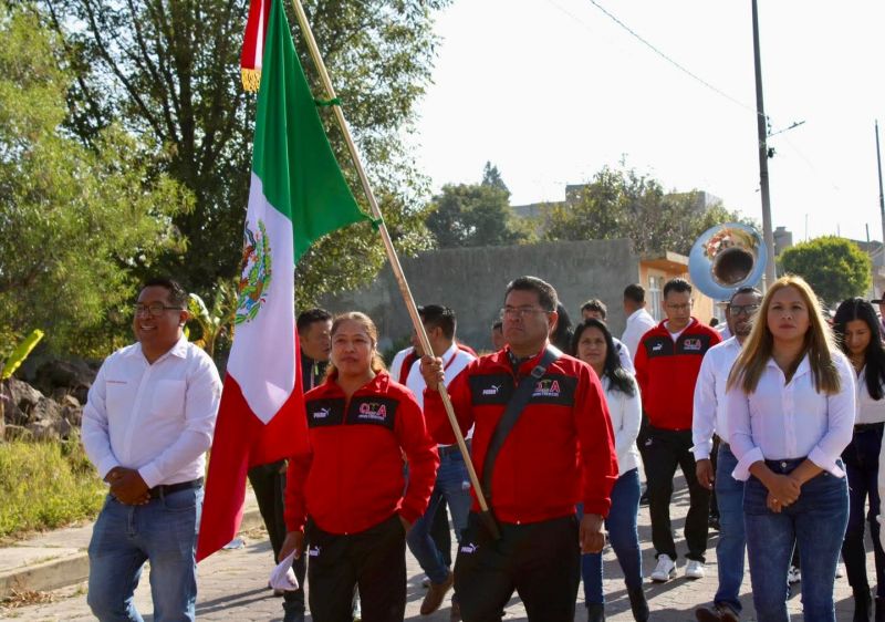 Quilehtla conmemora el 115 Aniversario de la Revolución Mexicana
